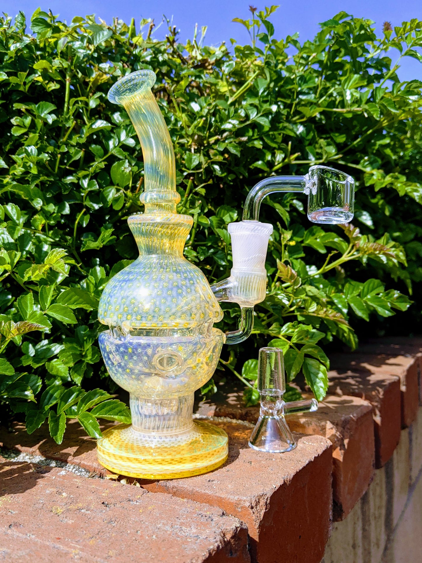 7" Canary Bubble Trap Fab Egg Rig Bowl & Banger Combo