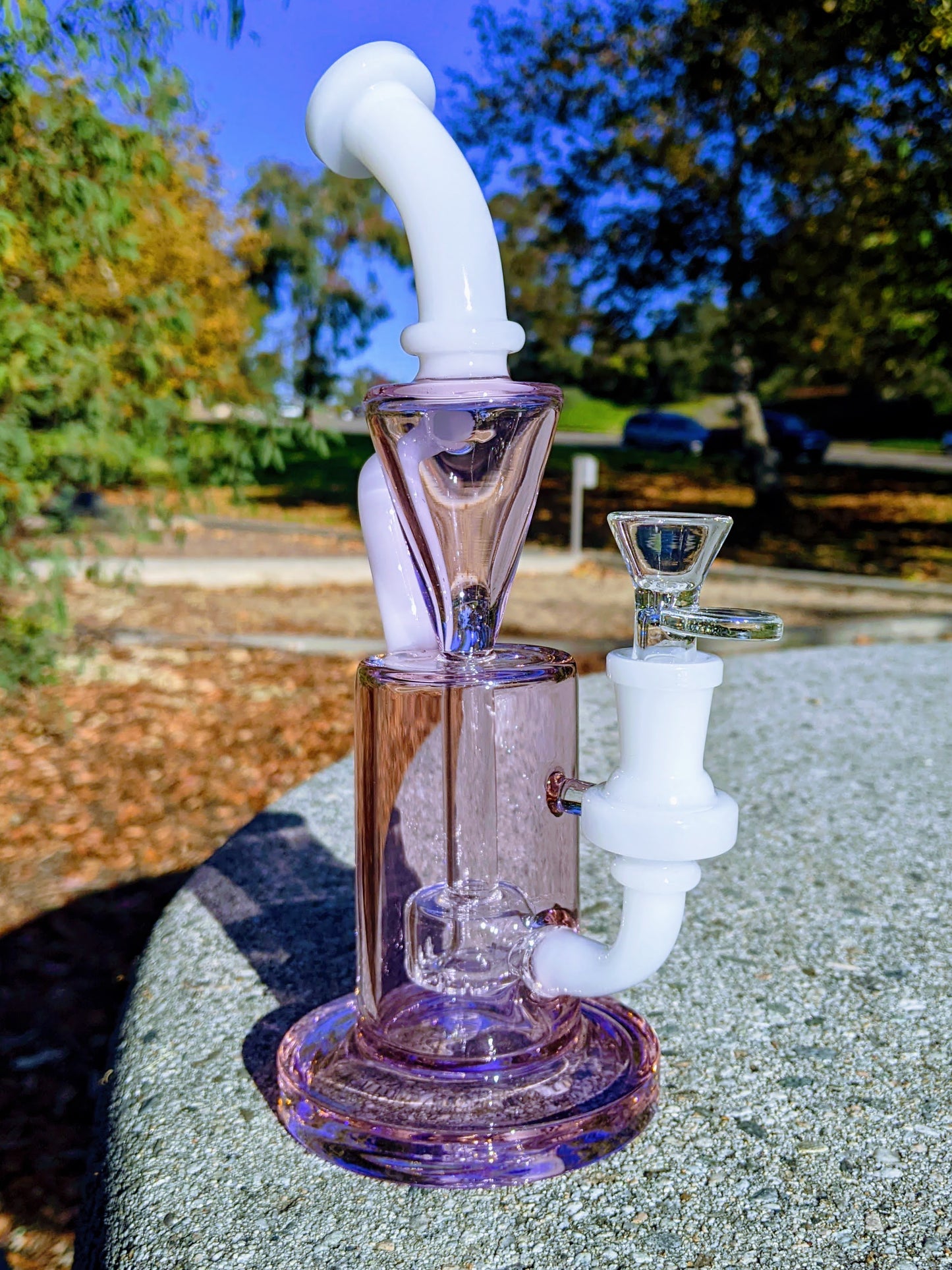 9" Pink Premium Klein Recycler Rig