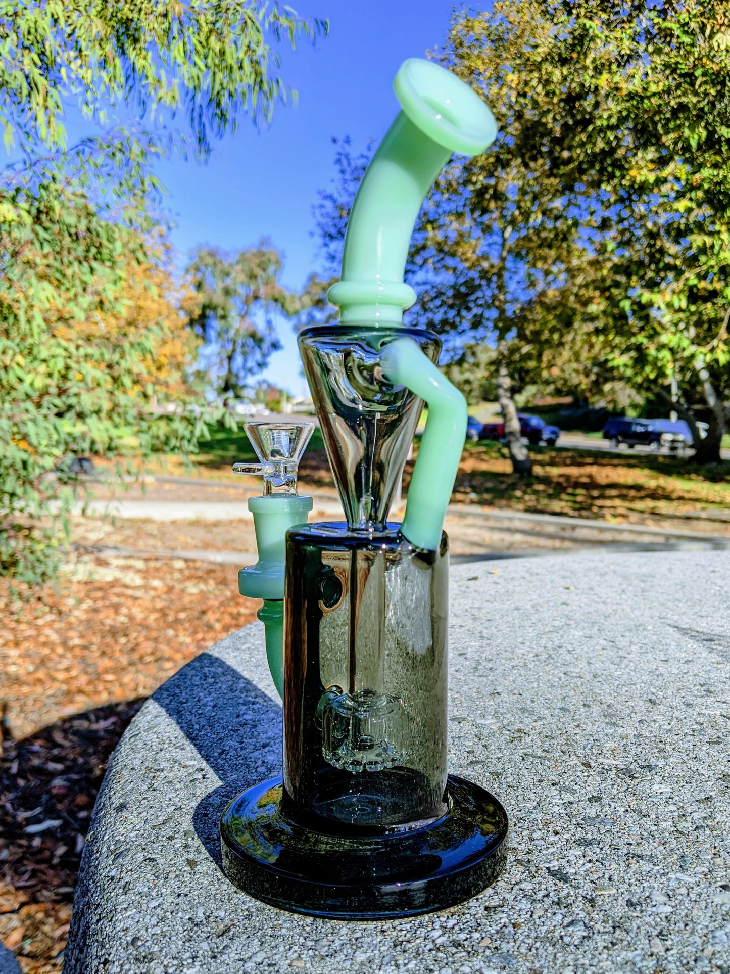 9" Green Premium Klein Recycler Rig