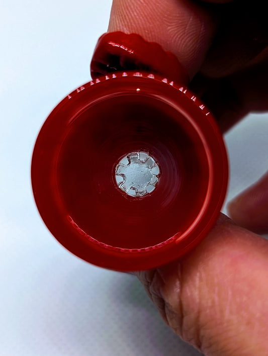 14mm Red Leaf Handle Star Screen Filter Bowl Slide