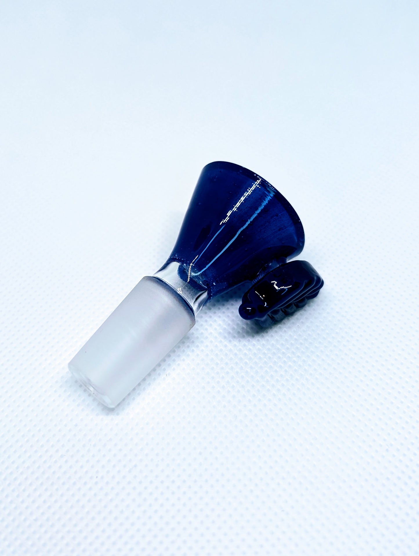 14mm Blue Leaf Handle Star Screen Filter Bowl Slide
