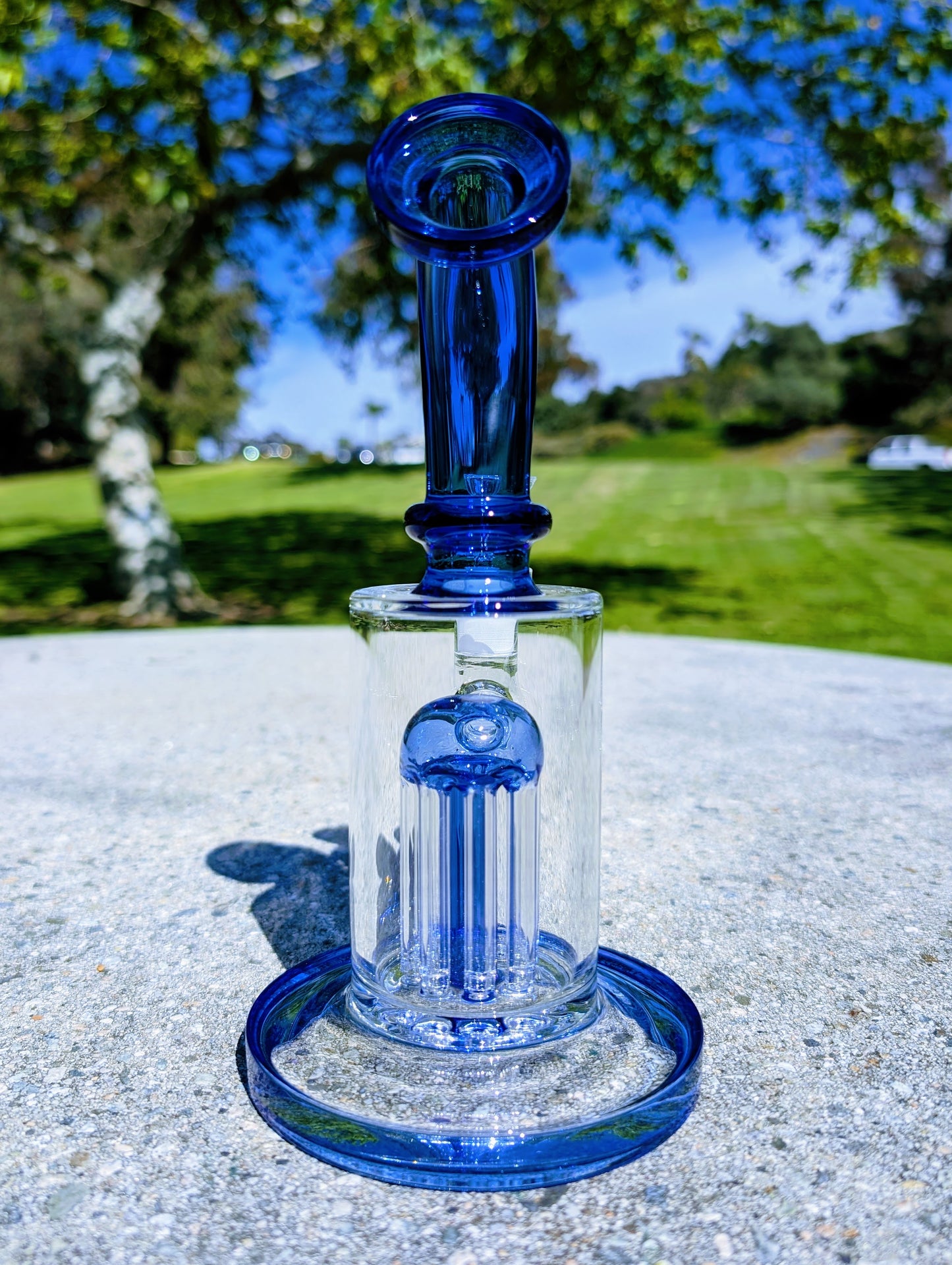 9" Blue Tree Percolator Rig