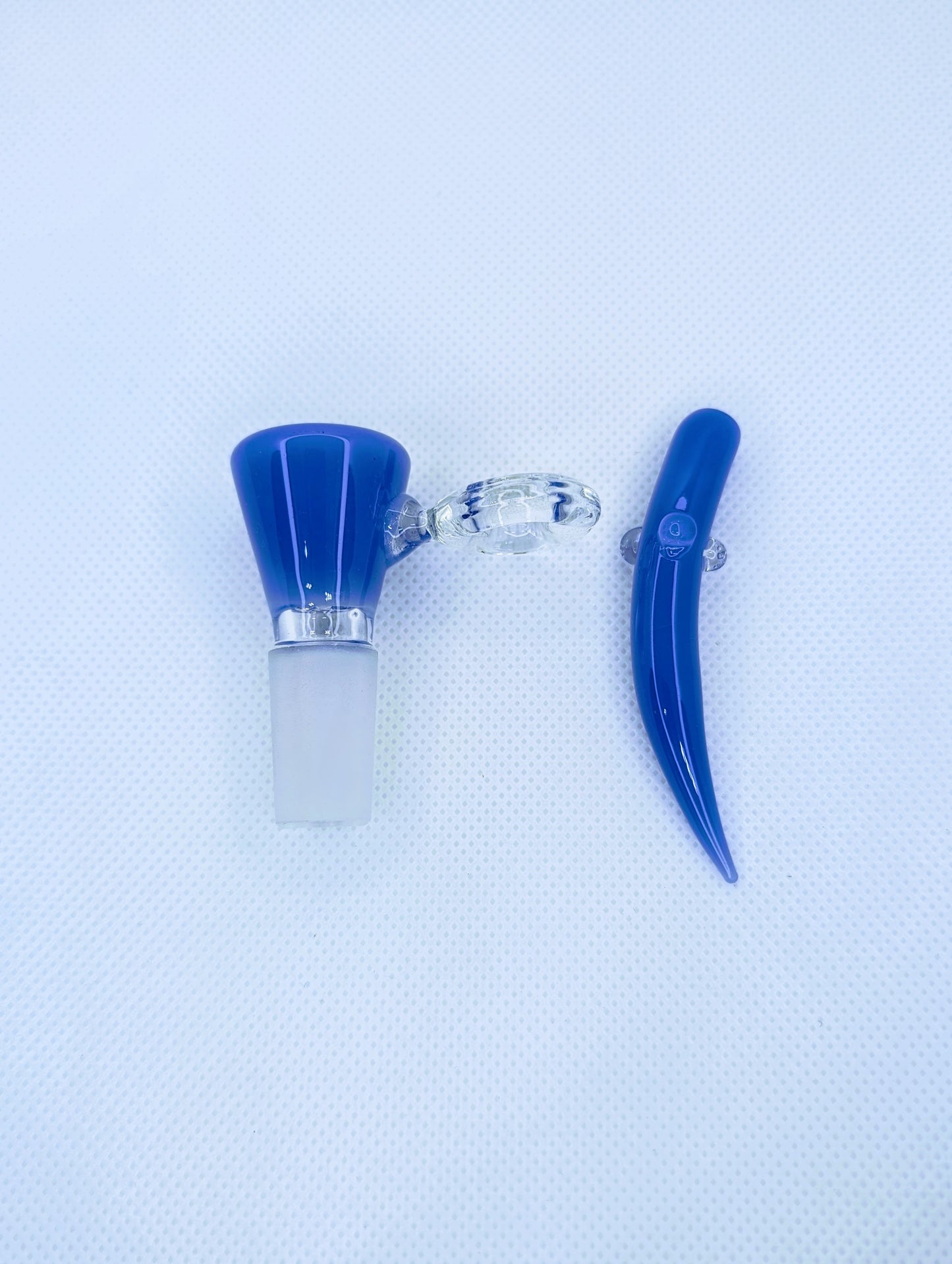 14mm Blue Filter Screen Bowl Slide Bongs Dab Rigs Recyclers