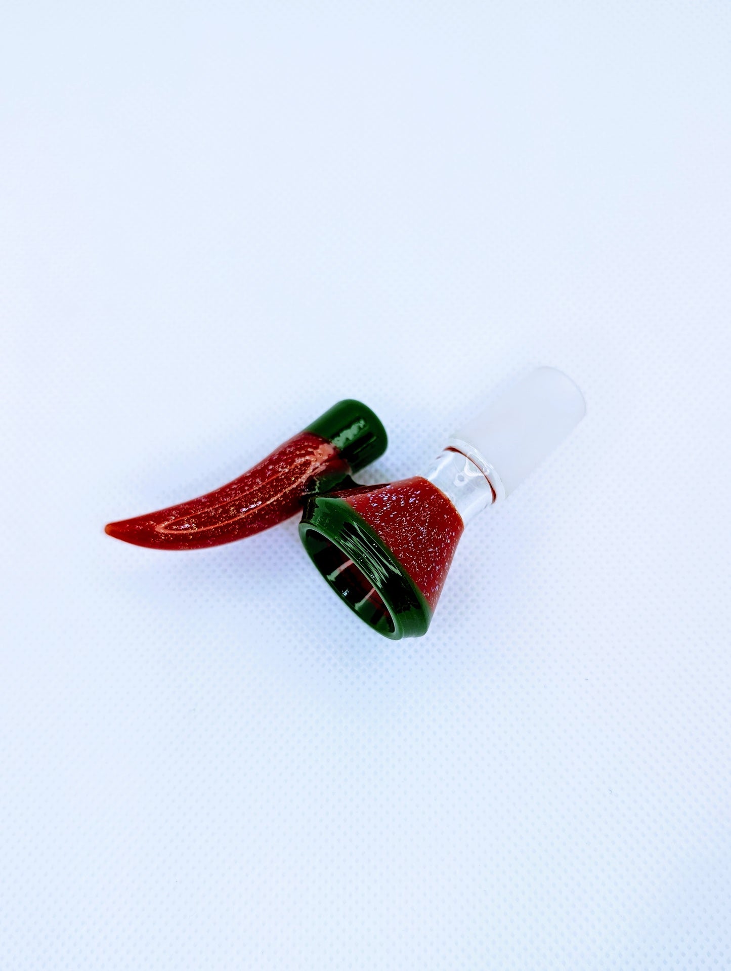 14mm Watermelon Crushed Opal Filter Screen Bowl Slide
