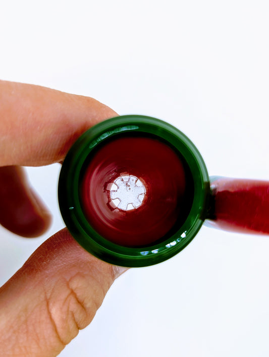 14mm Watermelon Crushed Opal Filter Screen Bowl Slide