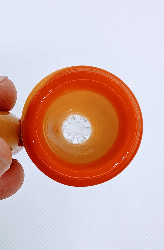 14mm Candy Corn Crushed Opal Filter Screen Bowl Slide