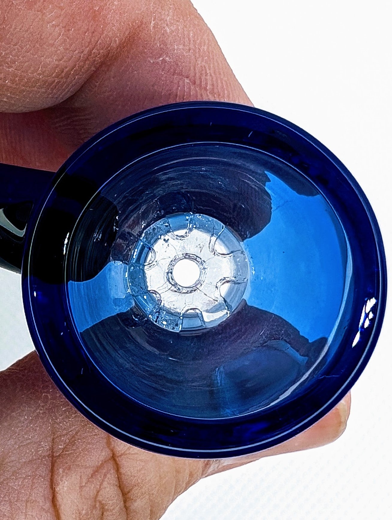 14mm Blue Horn Star Screen Filter Bowl Slide