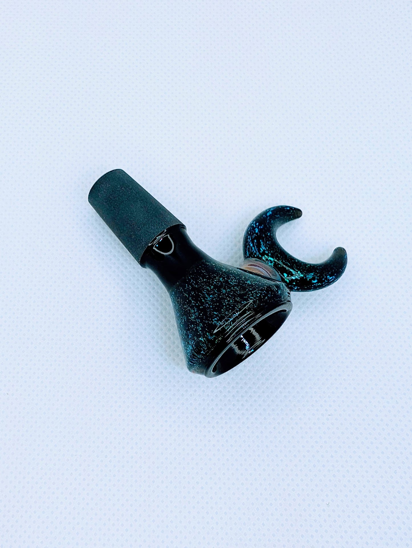 14mm Crescent Moon Crushed Opal Filter Screen Bowl Slide