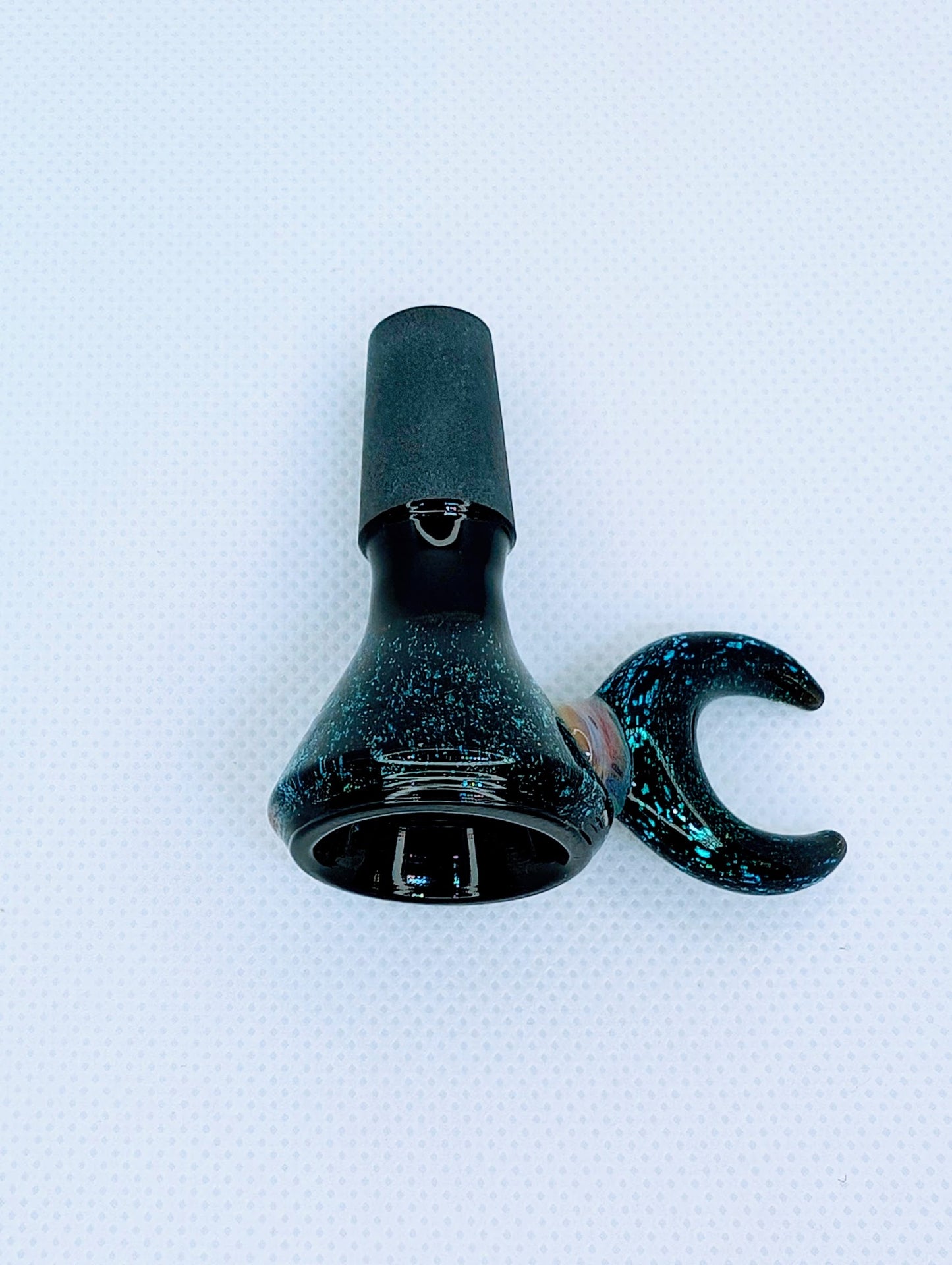 14mm Crescent Moon Crushed Opal Filter Screen Bowl Slide
