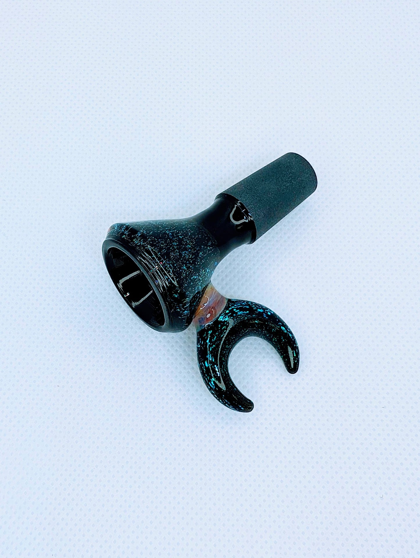 14mm Crescent Moon Crushed Opal Filter Screen Bowl Slide