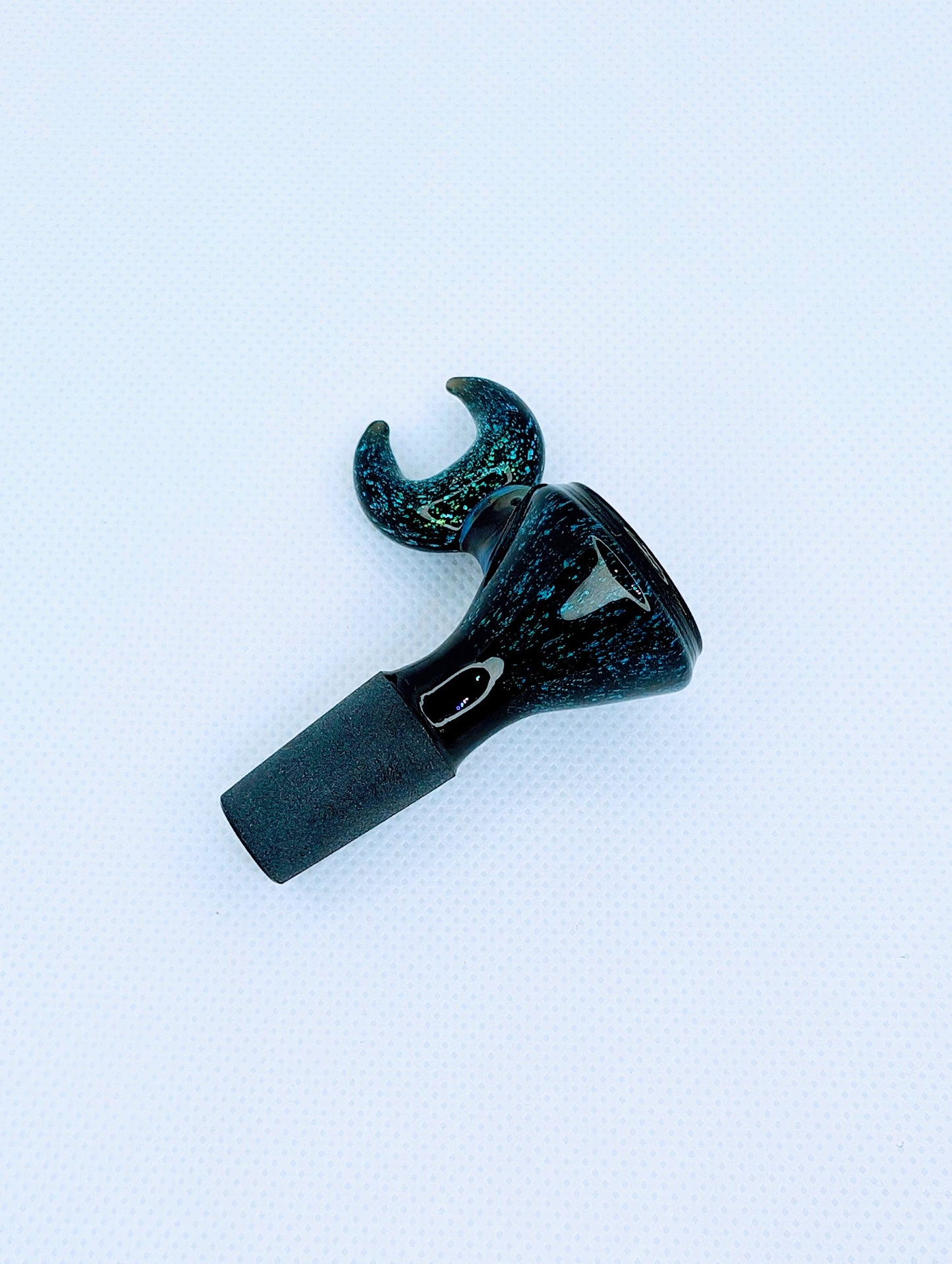 14mm Crescent Moon Crushed Opal Filter Screen Bowl Slide