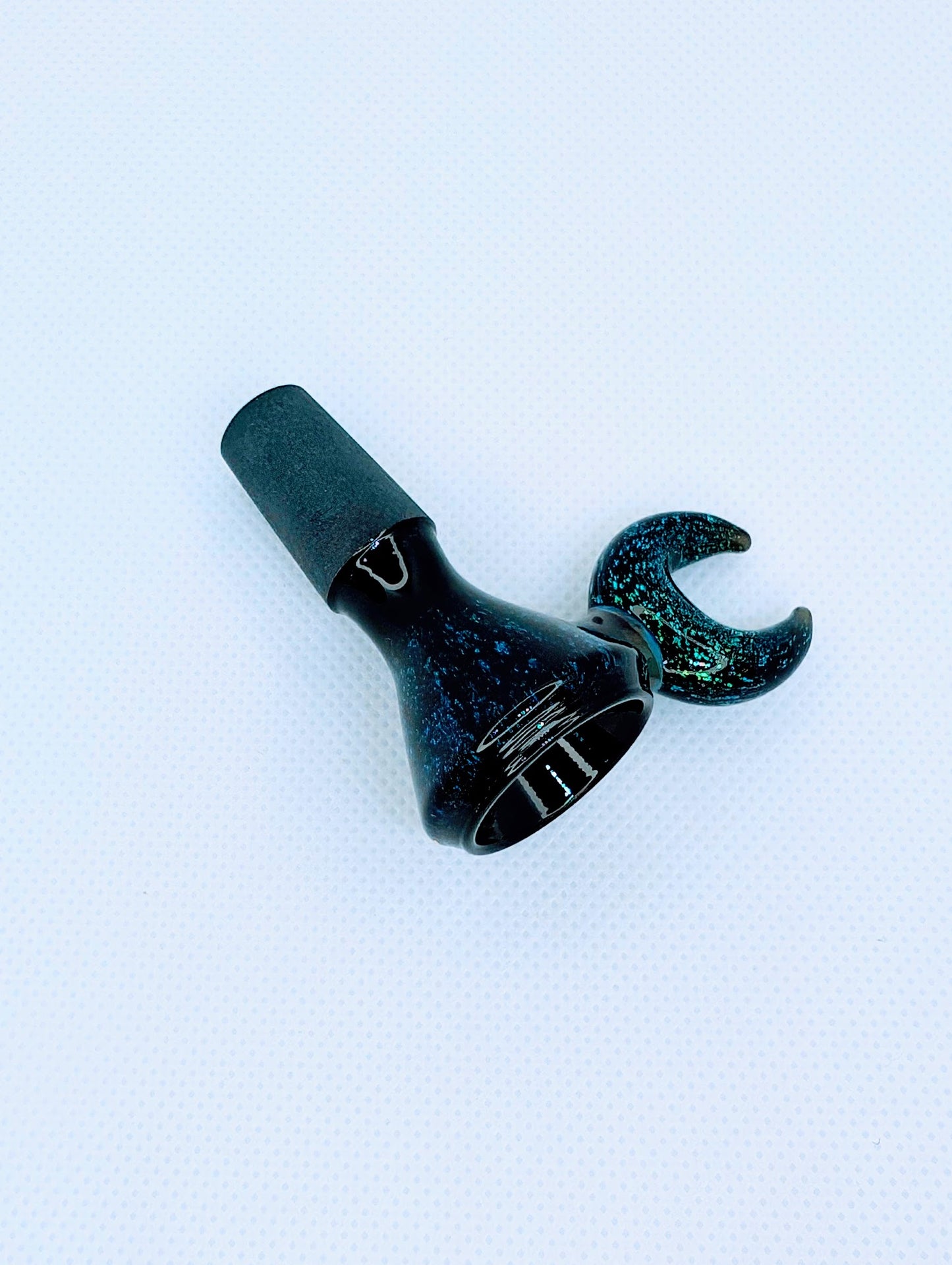 14mm Crescent Moon Crushed Opal Filter Screen Bowl Slide