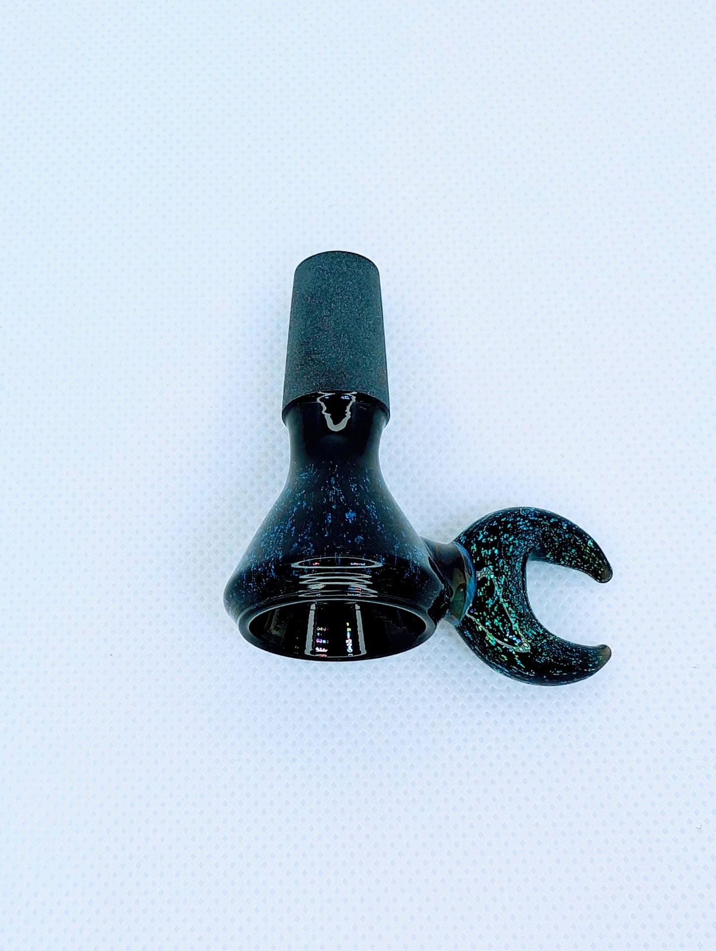 14mm Crescent Moon Crushed Opal Filter Screen Bowl Slide
