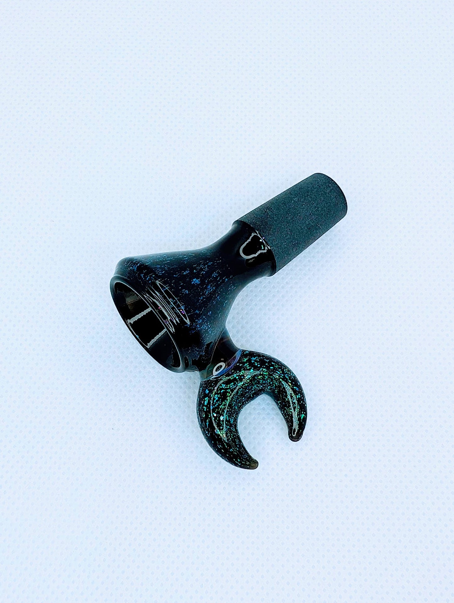 14mm Crescent Moon Crushed Opal Filter Screen Bowl Slide