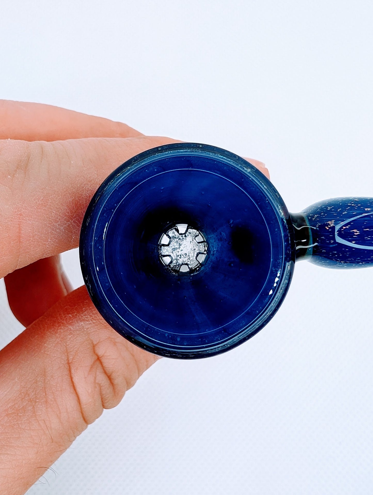 14mm Crescent Moon Crushed Opal Filter Screen Bowl Slide (Copy)