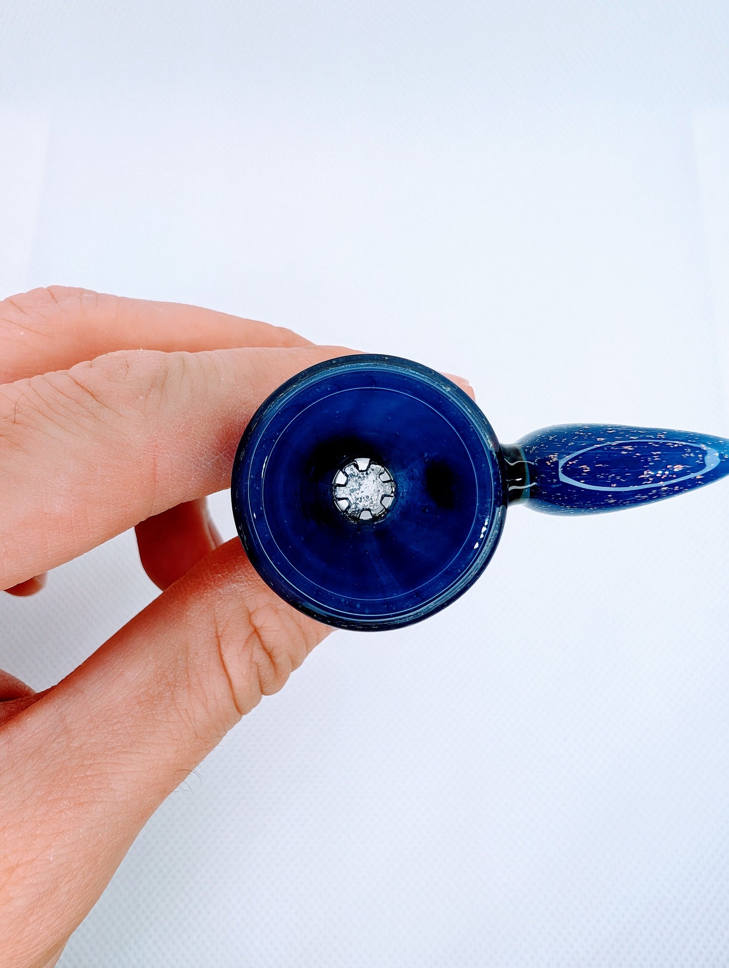 14mm Crescent Moon Crushed Opal Filter Screen Bowl Slide (Copy)