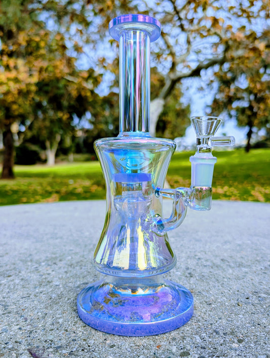 10" Thick Blue Rainbow Hourglass Rig