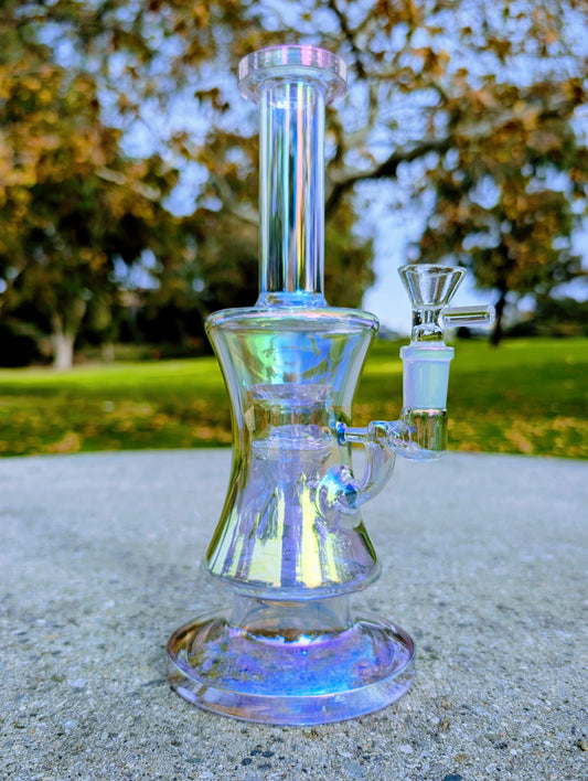 10" Thick Pink Rainbow Hourglass Rig