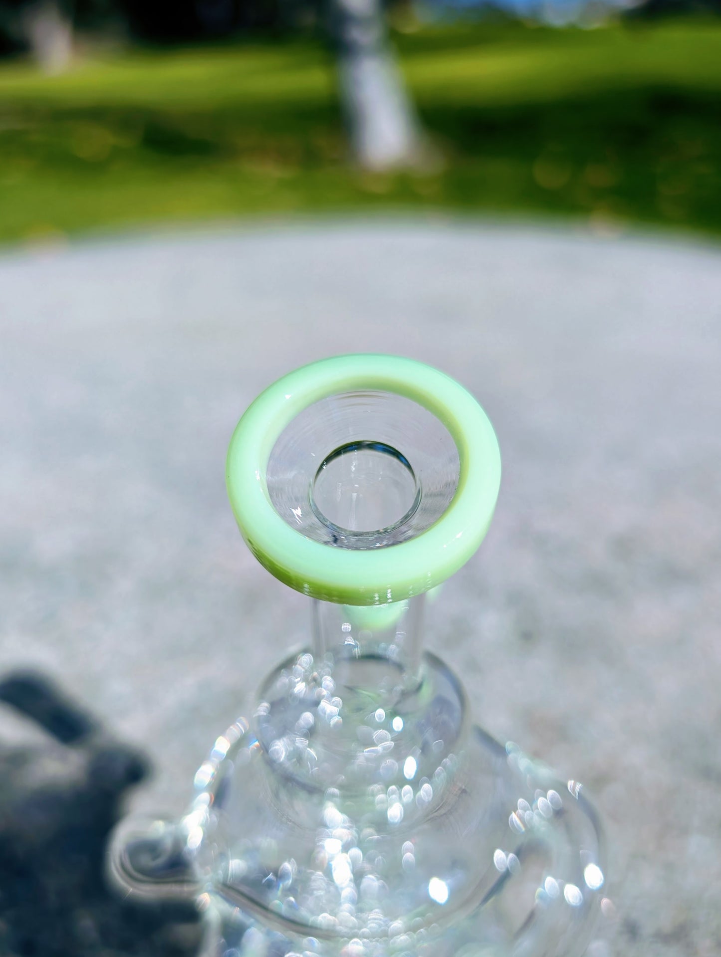 6.5" Green Fab Egg Recycler Rig