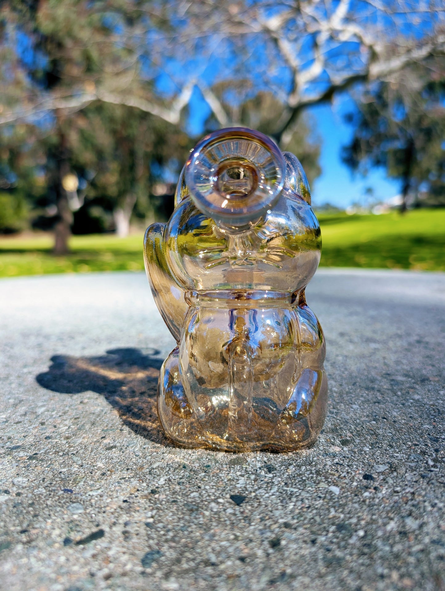 5.5" Gold Waving Lucky Cat Maneki Neko Rig