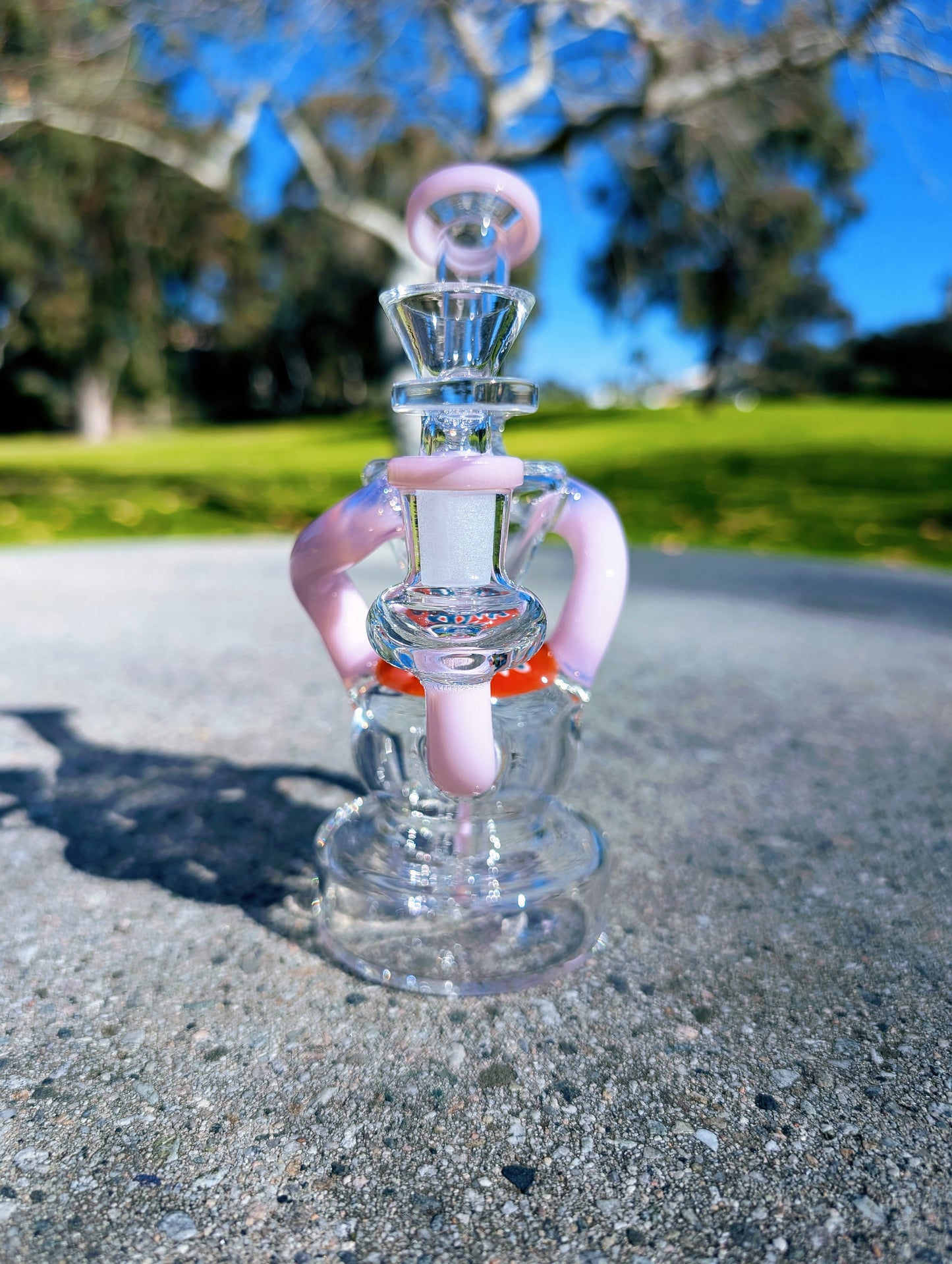 6.5" Pink Wig Wag Klein Recycler Rig