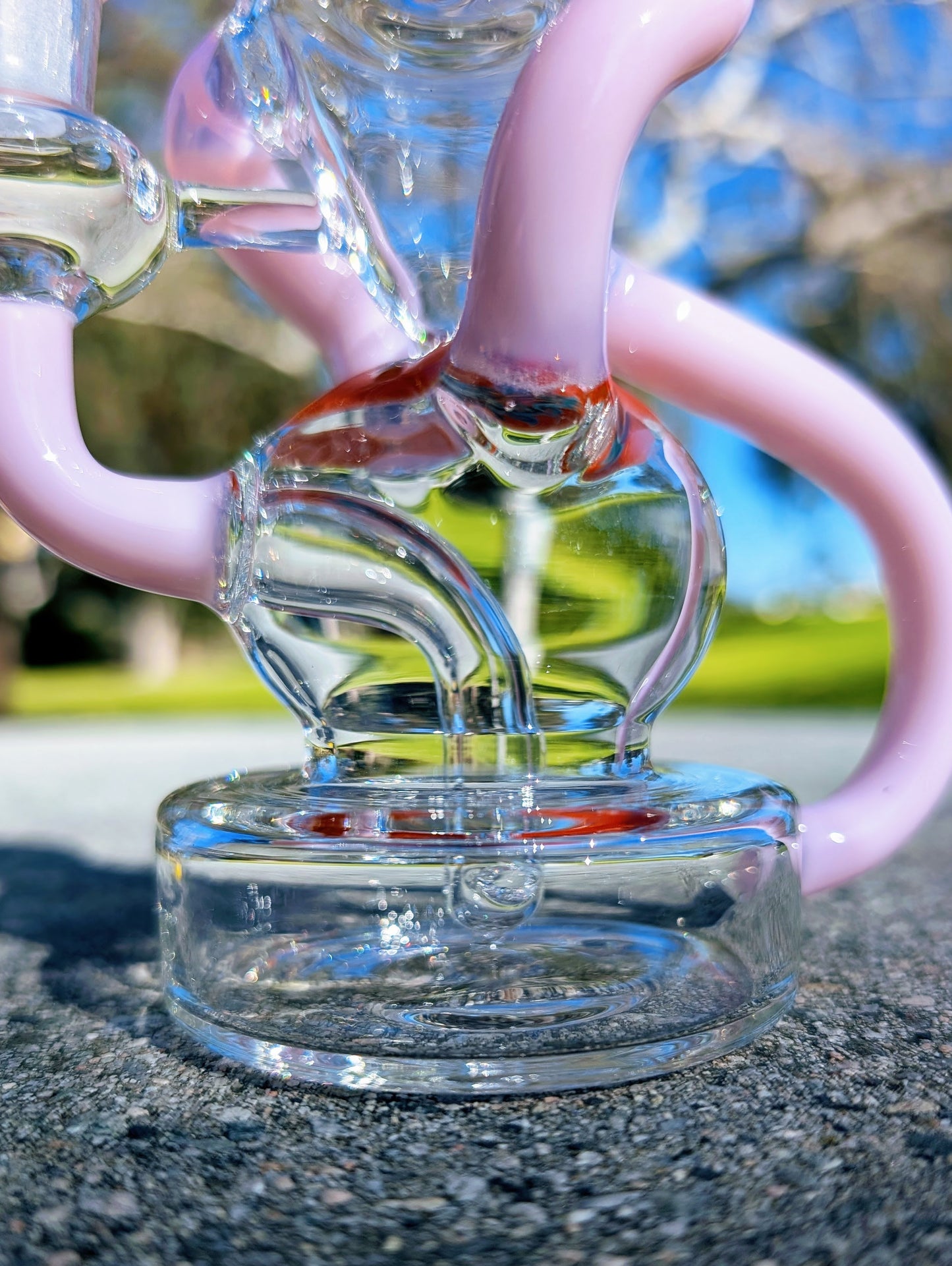6.5" Pink Wig Wag Klein Recycler Rig