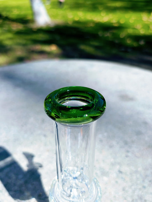 11" Green Matrix Perc Beaker Premium Quality Glass Bong