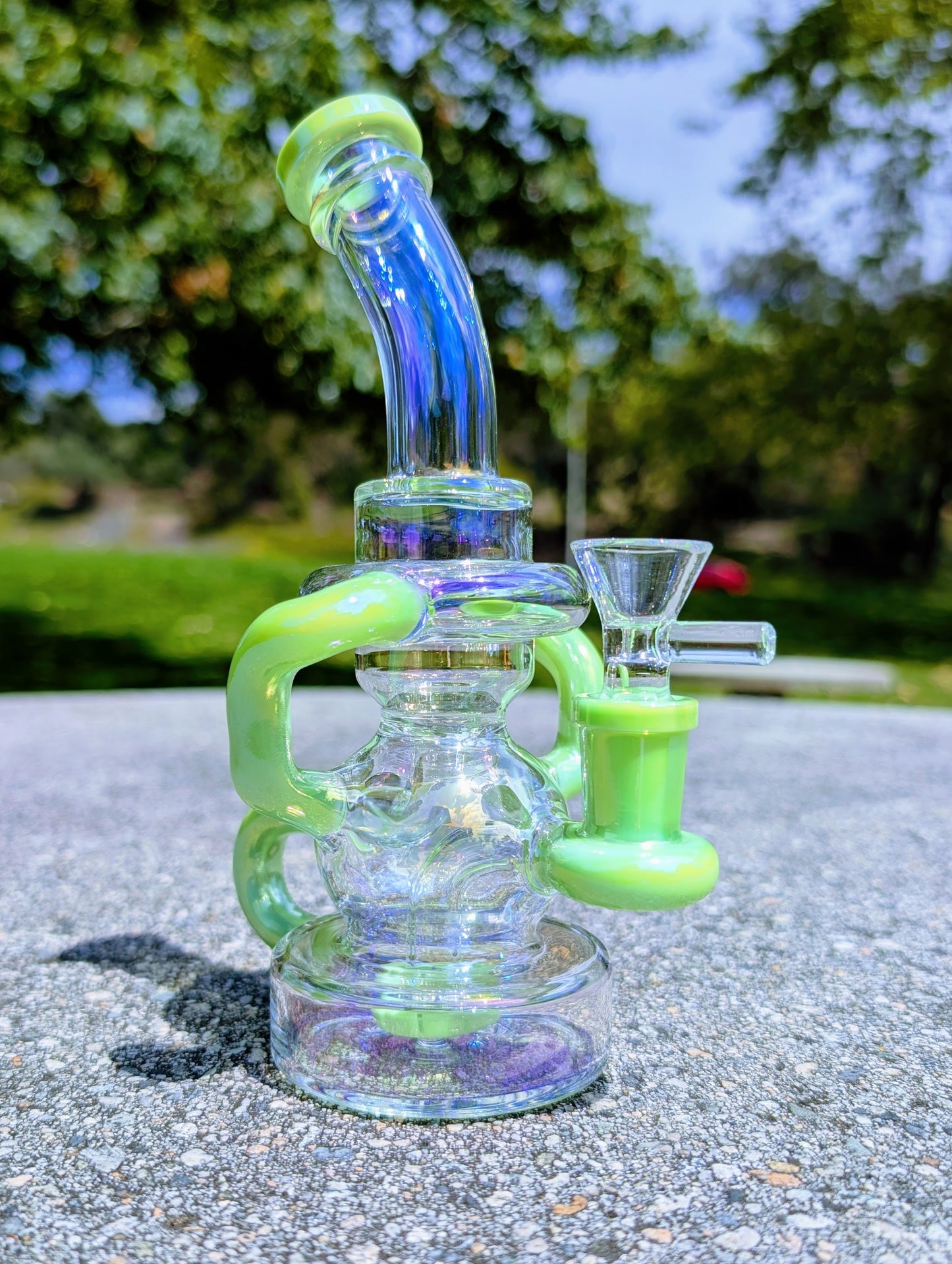 8" Slime Rainbow Matrix Recycler Rig (Copy)