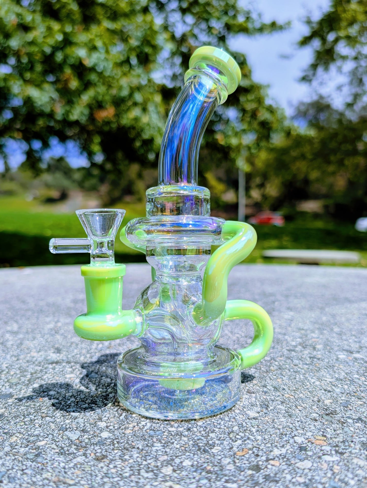 8" Slime Rainbow Matrix Recycler Rig (Copy)