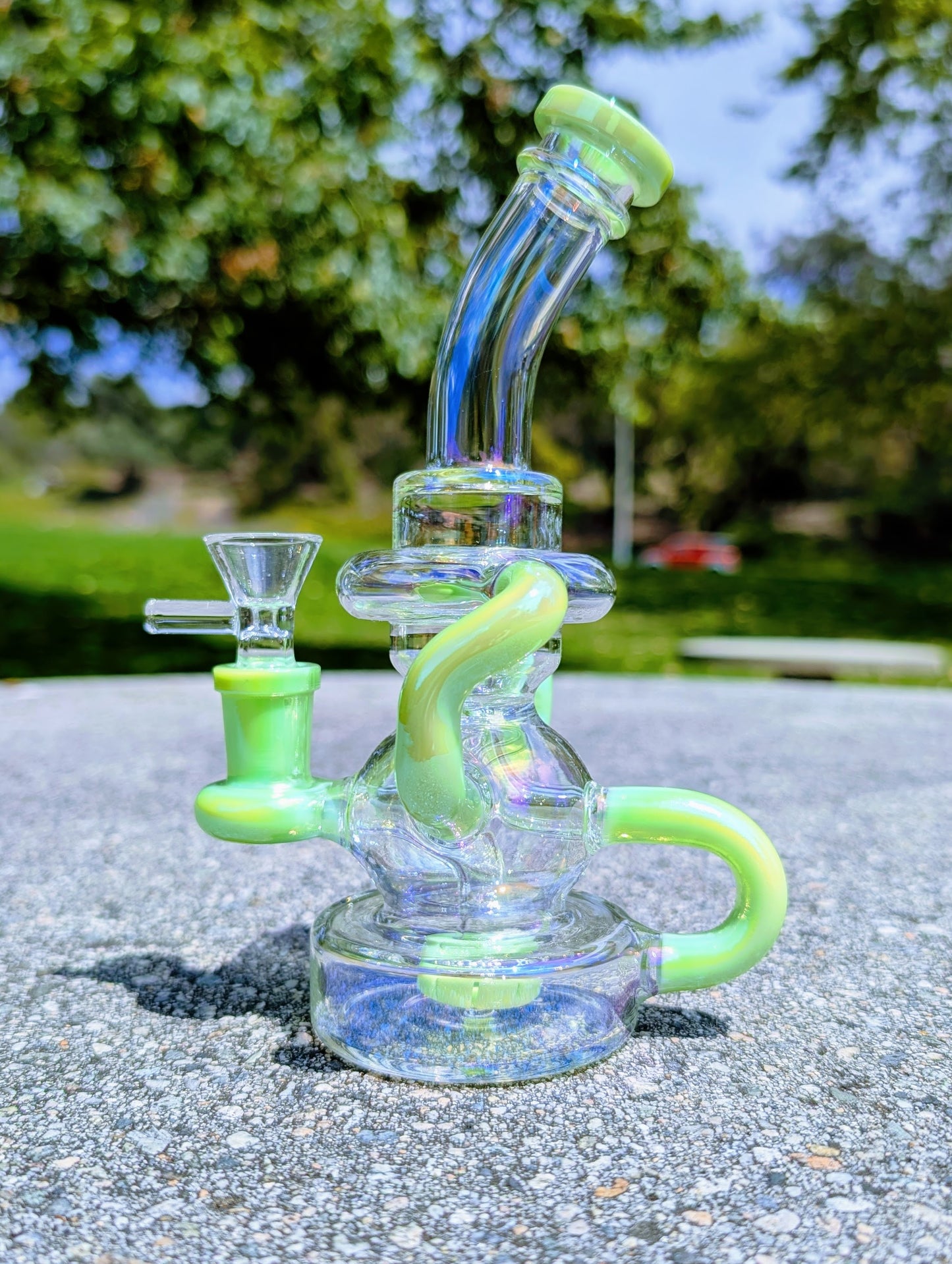 8" Slime Rainbow Matrix Recycler Rig (Copy)
