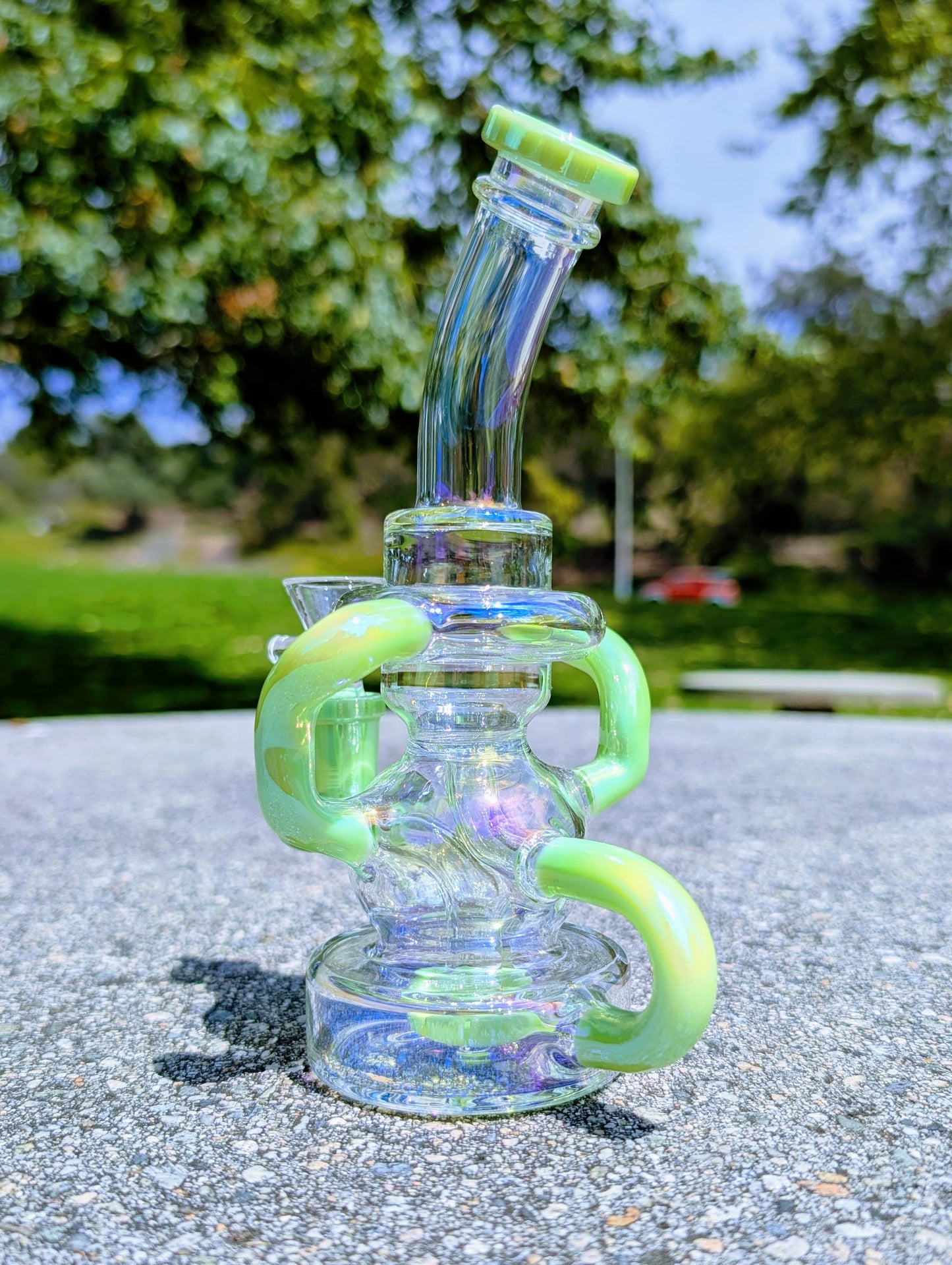 8" Slime Rainbow Matrix Recycler Rig (Copy)