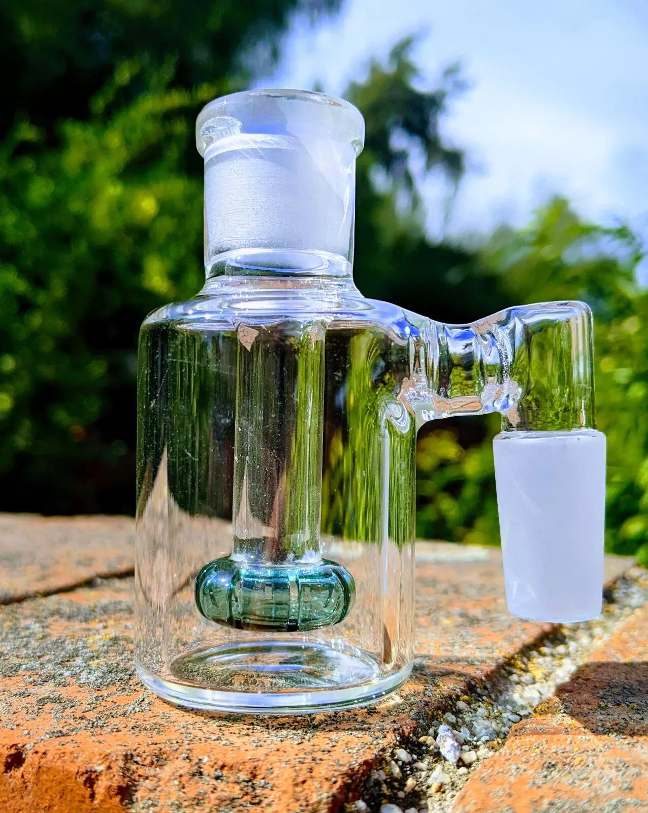 3" 14mm 90° Teal Mini Ash Catcher