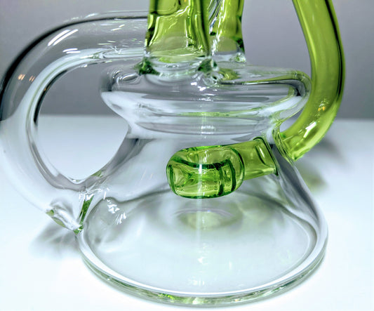 8" Neon Dual Uptake Klein Vortex Recycler