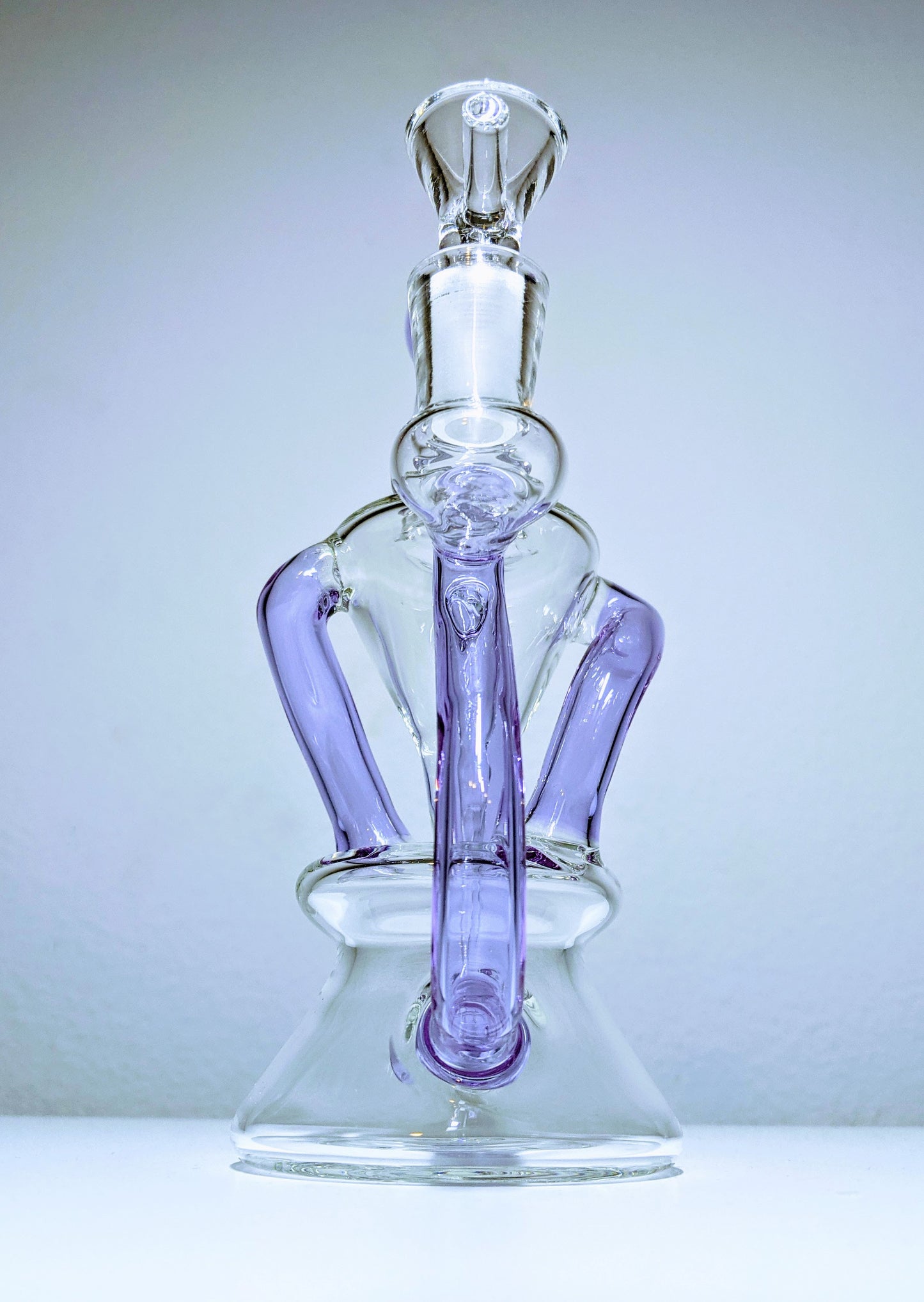 8" Purple Dual Uptake Klein Vortex Recycler