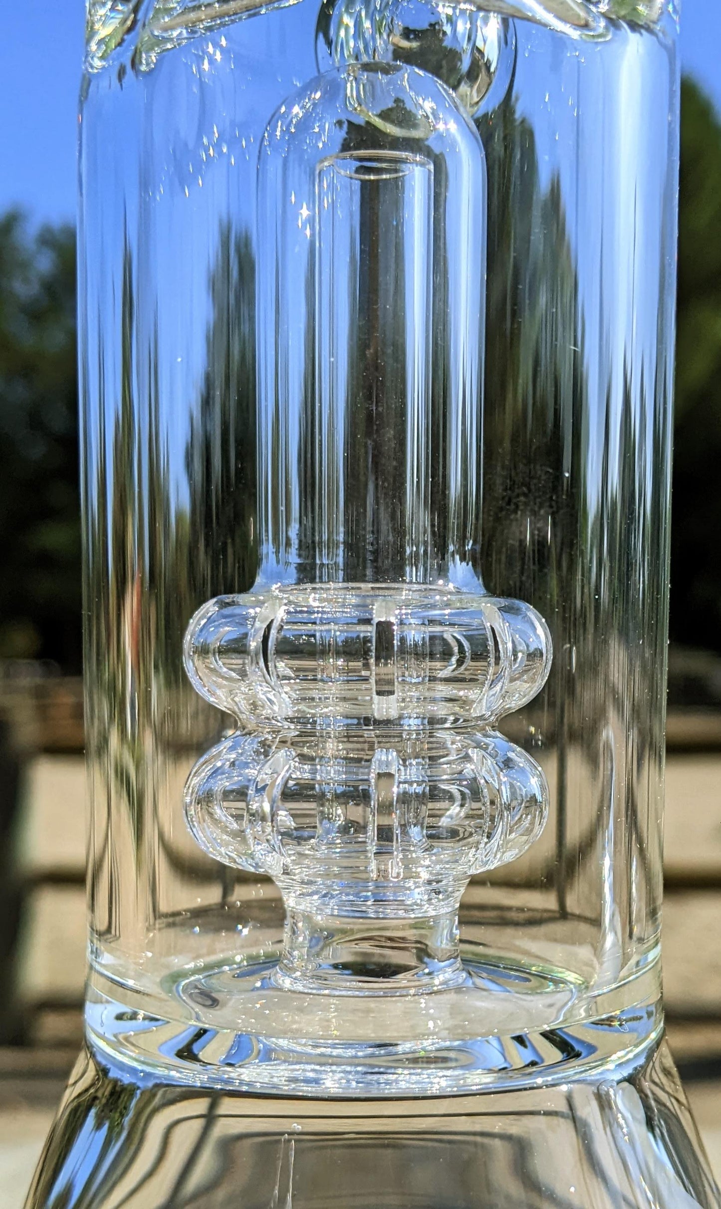 16" Heavy Duty Matrix Perc Beaker Glass Bong