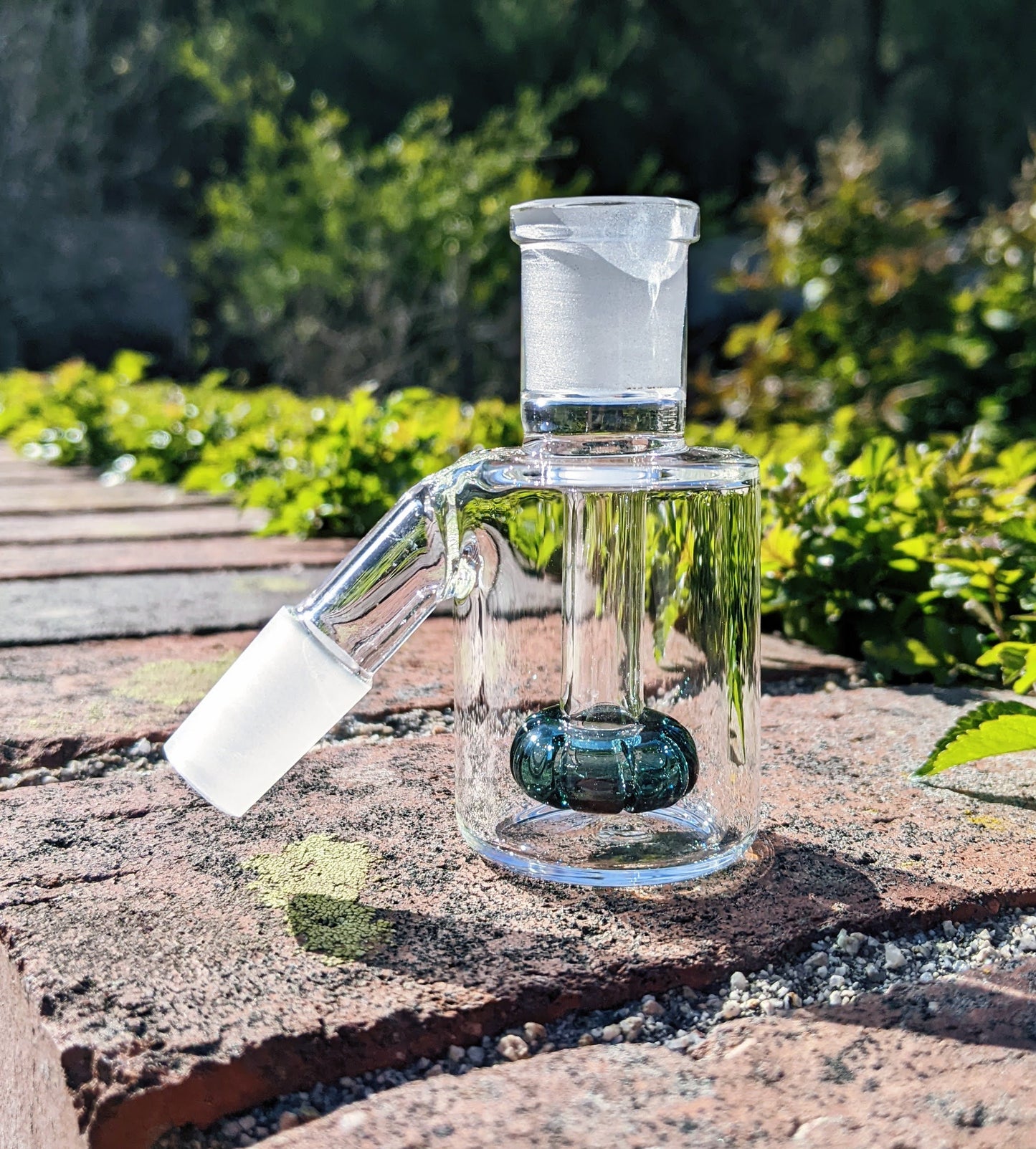 3" 14mm 45° Teal Mini Ash Catcher