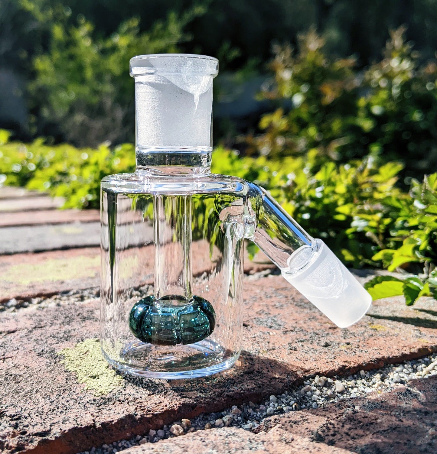 3" 14mm 45° Teal Mini Ash Catcher