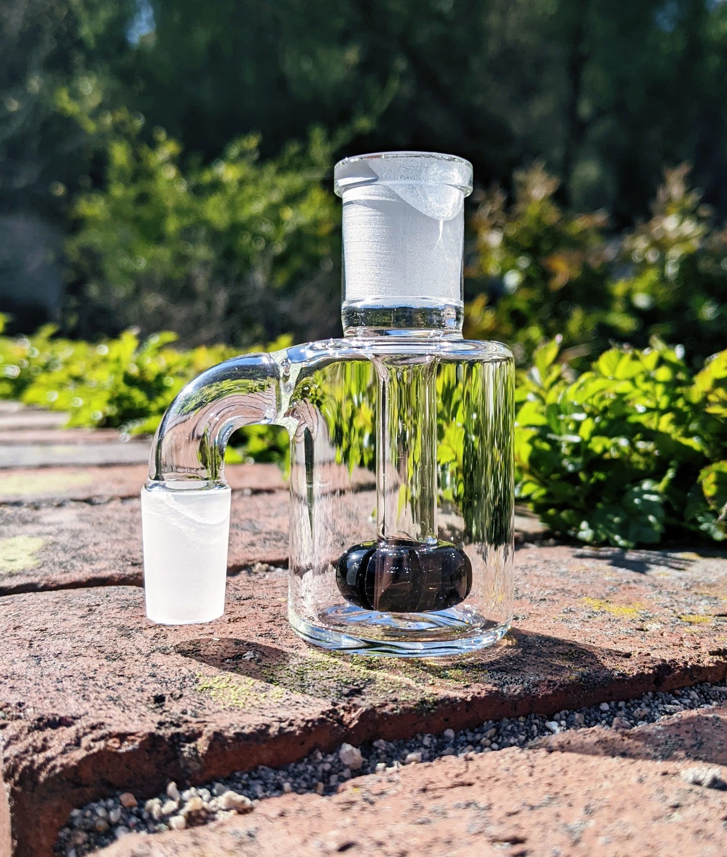 3" 14mm 90° Black Mini Ash Catcher