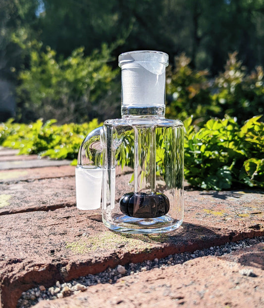 3" 14mm 90° Black Mini Ash Catcher