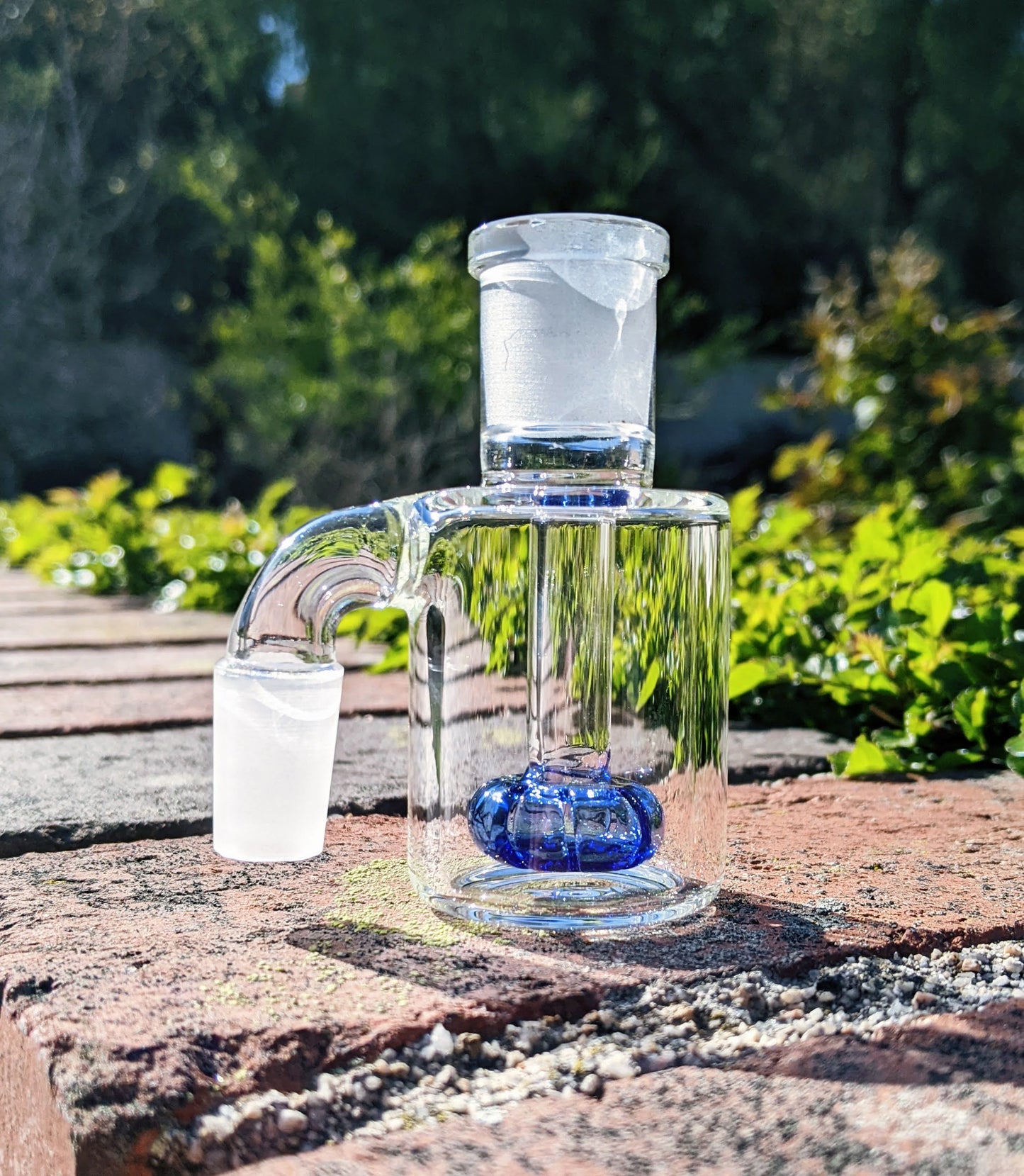 3" 14mm 90° Blue Mini Ash Catcher
