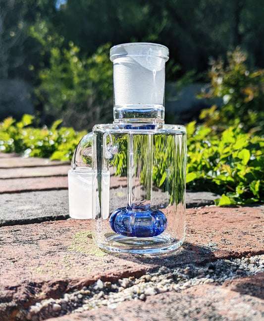 3" 14mm 90° Blue Mini Ash Catcher