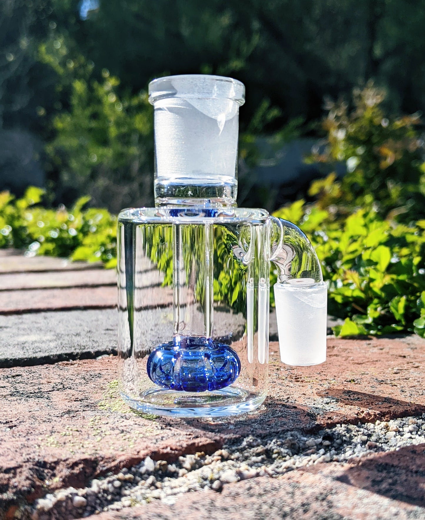 3" 14mm 90° Blue Mini Ash Catcher