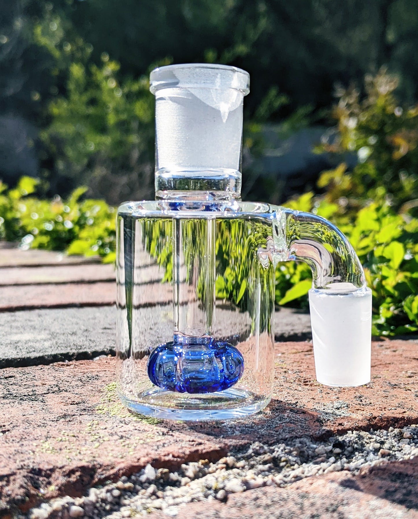 3" 14mm 90° Blue Mini Ash Catcher