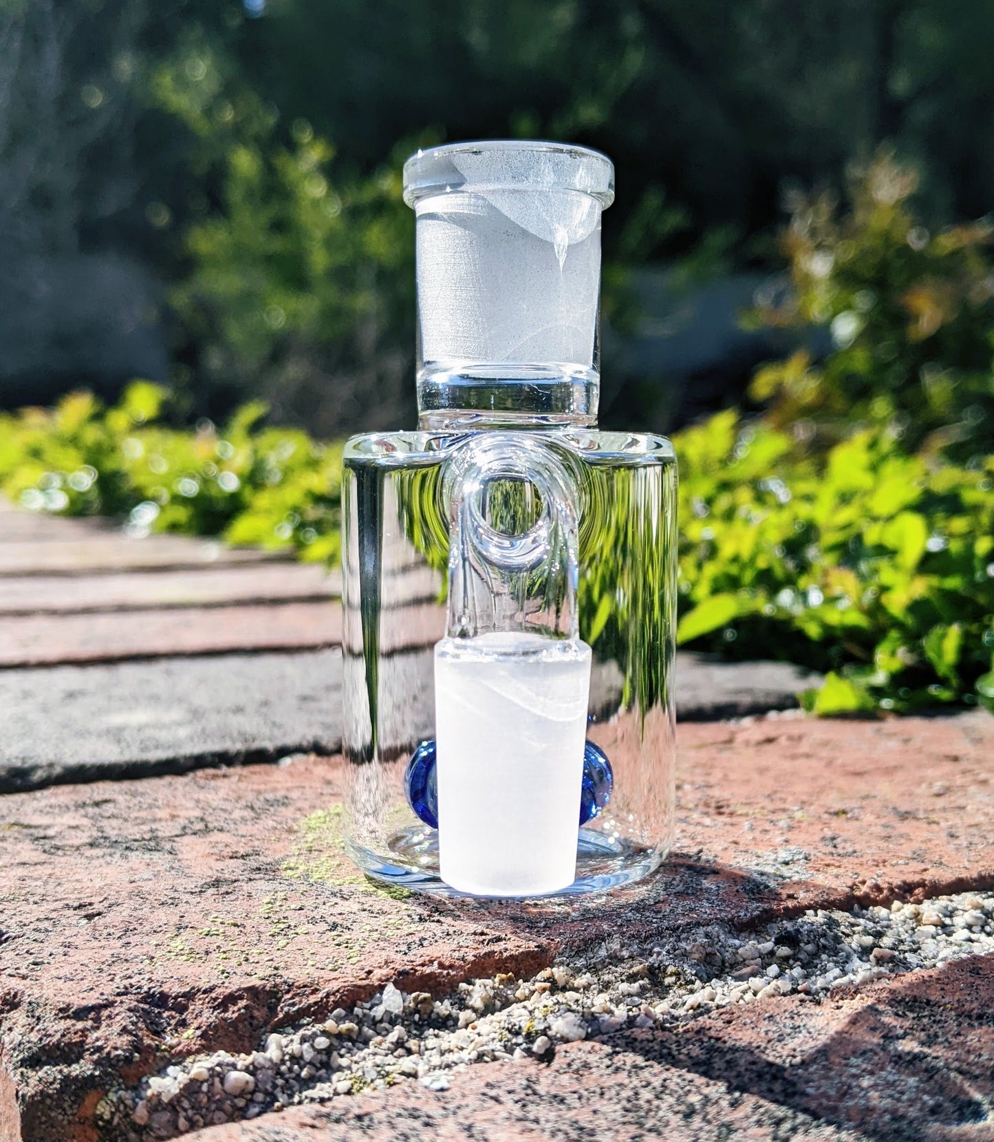 3" 14mm 90° Blue Mini Ash Catcher