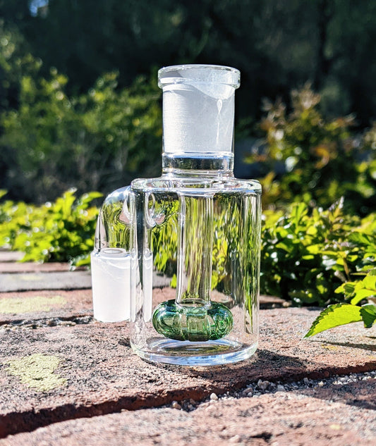 3" 14mm 90° Green Mini Ash Catcher