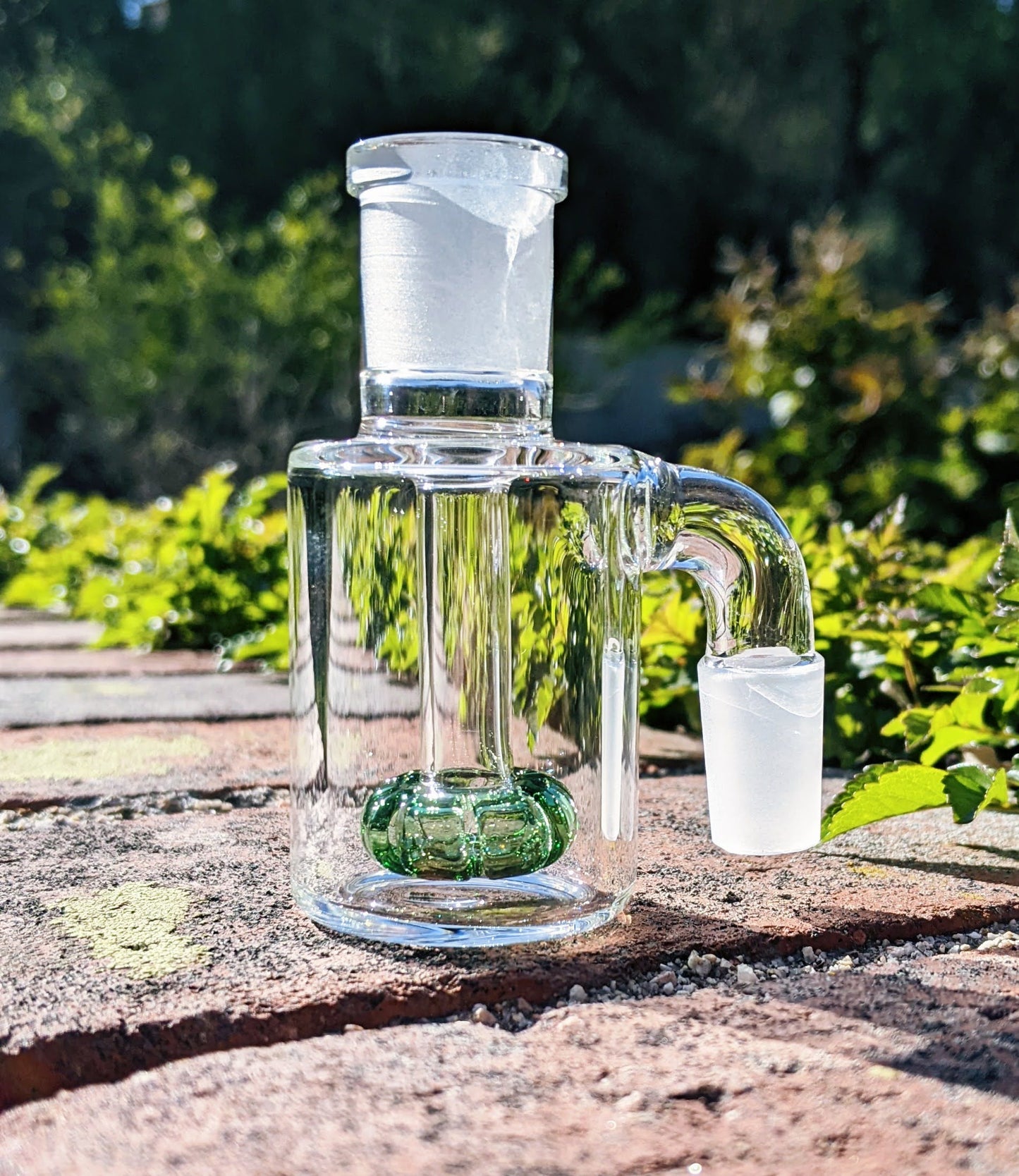 3" 14mm 90° Green Mini Ash Catcher