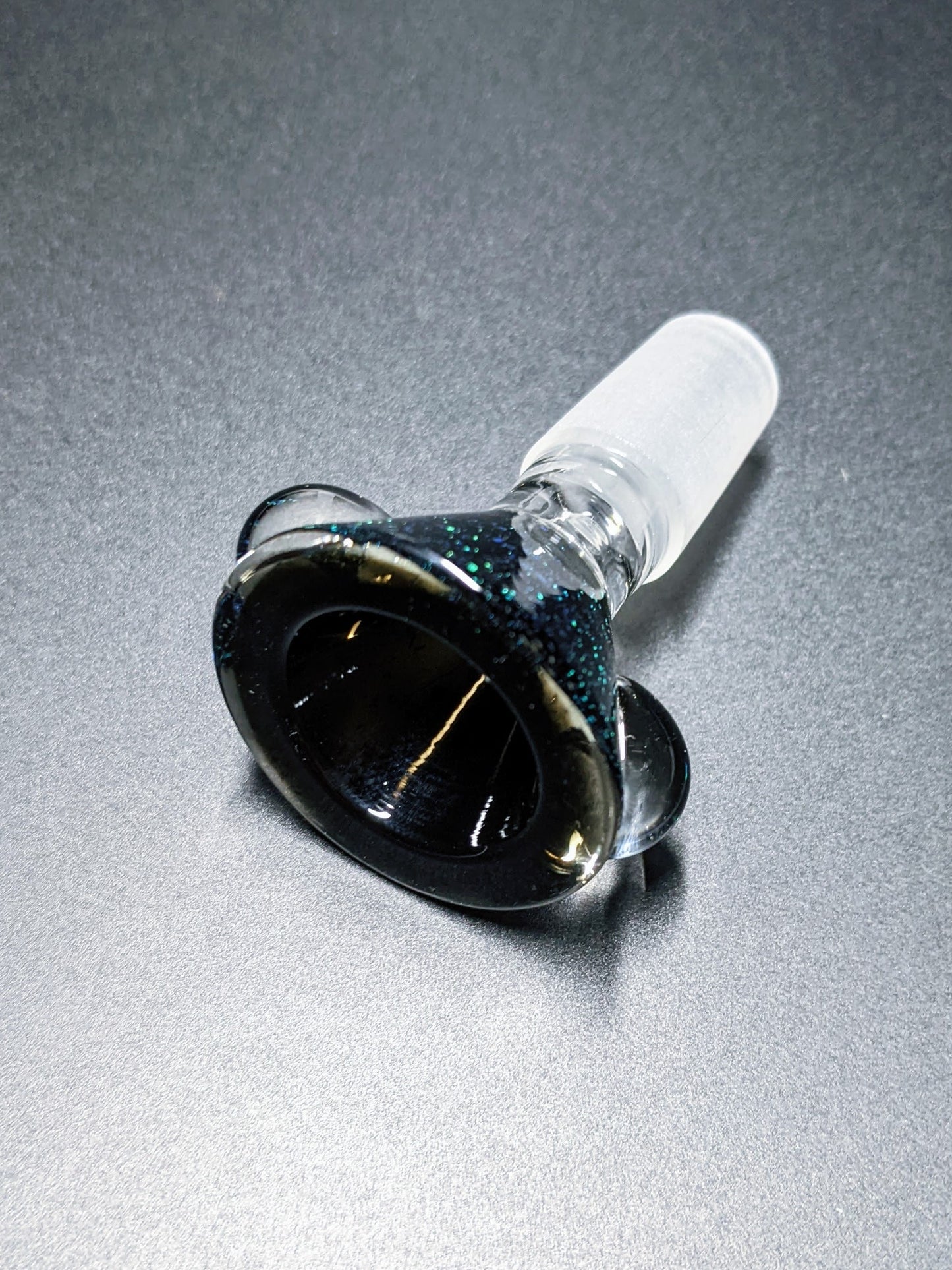 14mm Onyx Crushed Opal Bowl Piece Slide