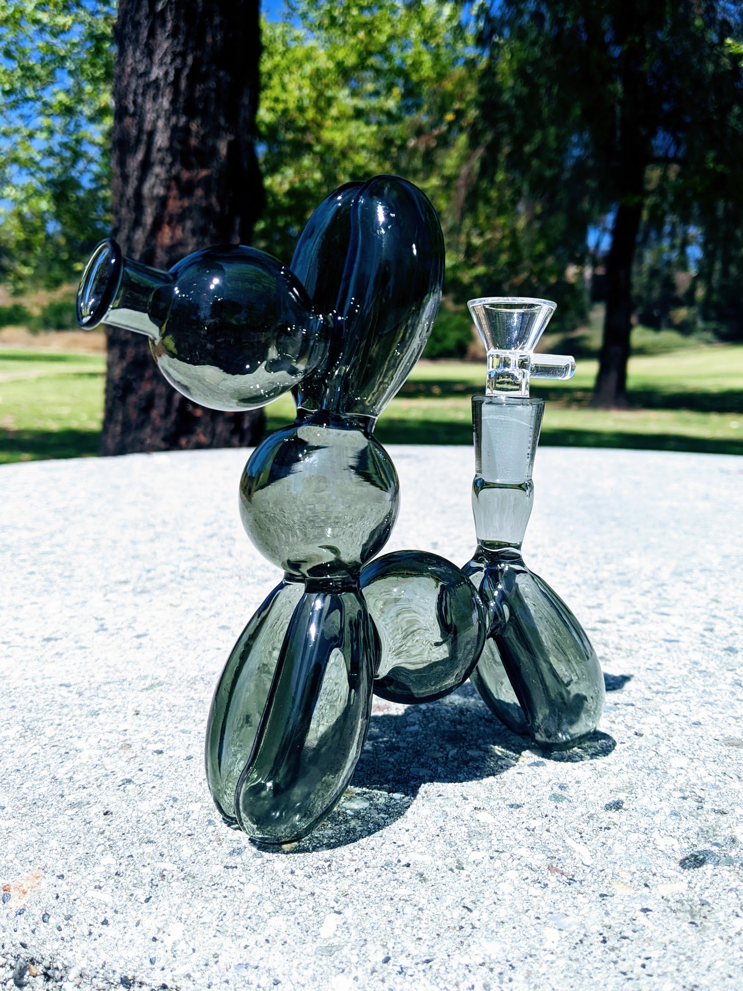 7" Black Good Boy Dog Rig w/ Banger & Bowl Combo