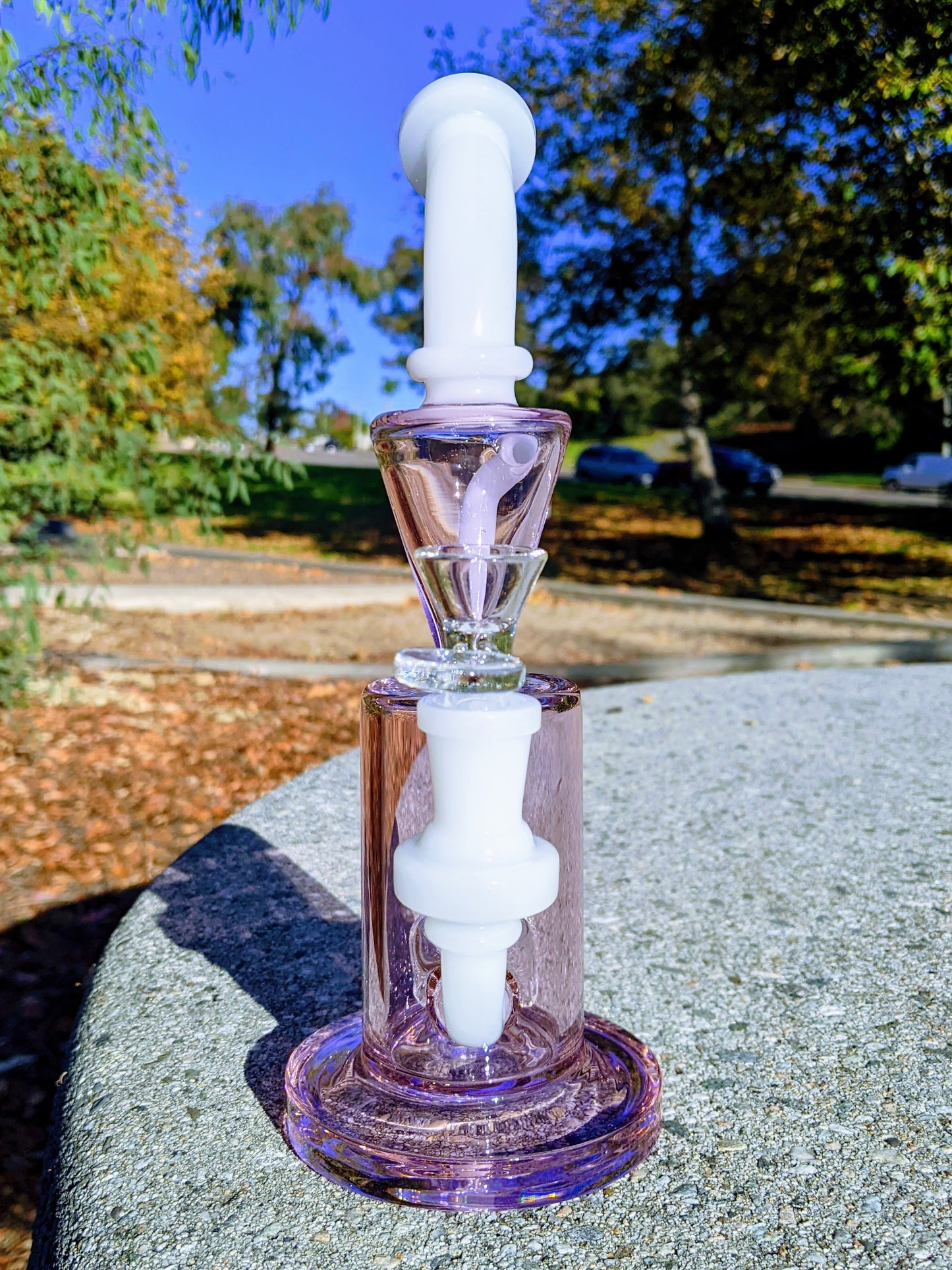 9" Pink Premium Klein Recycler Rig