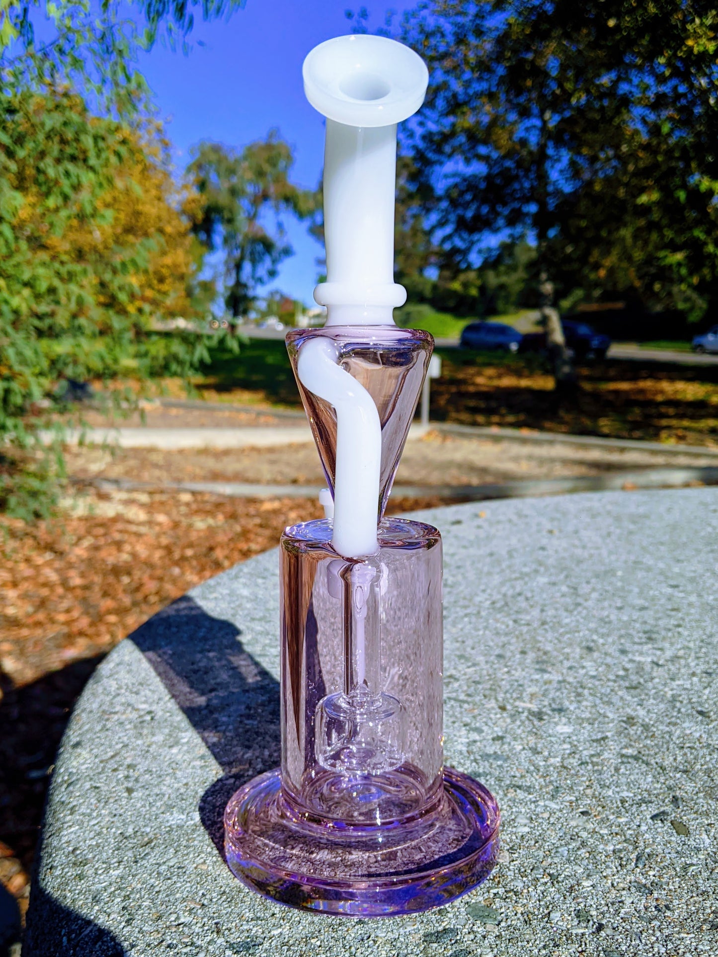 9" Pink Premium Klein Recycler Rig
